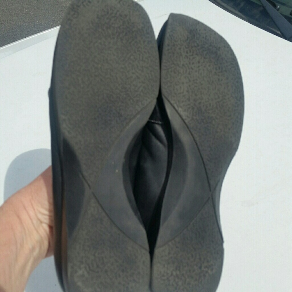 BP for Nordstrom Mary Jane Black Leather Flats EUC - Picture 3 of 6